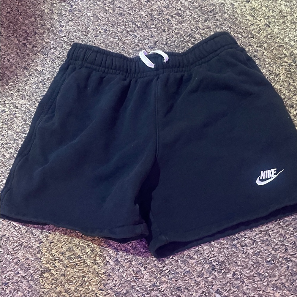 Nike Fleece Black Athletic Shorts
